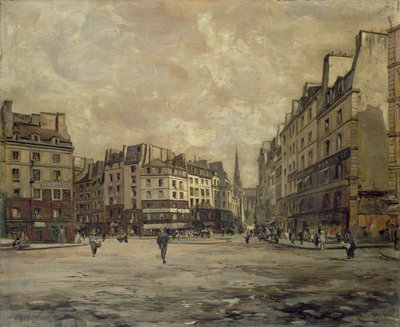 Place Maubert, Paris, 1888 - Emmanuel Lansyer